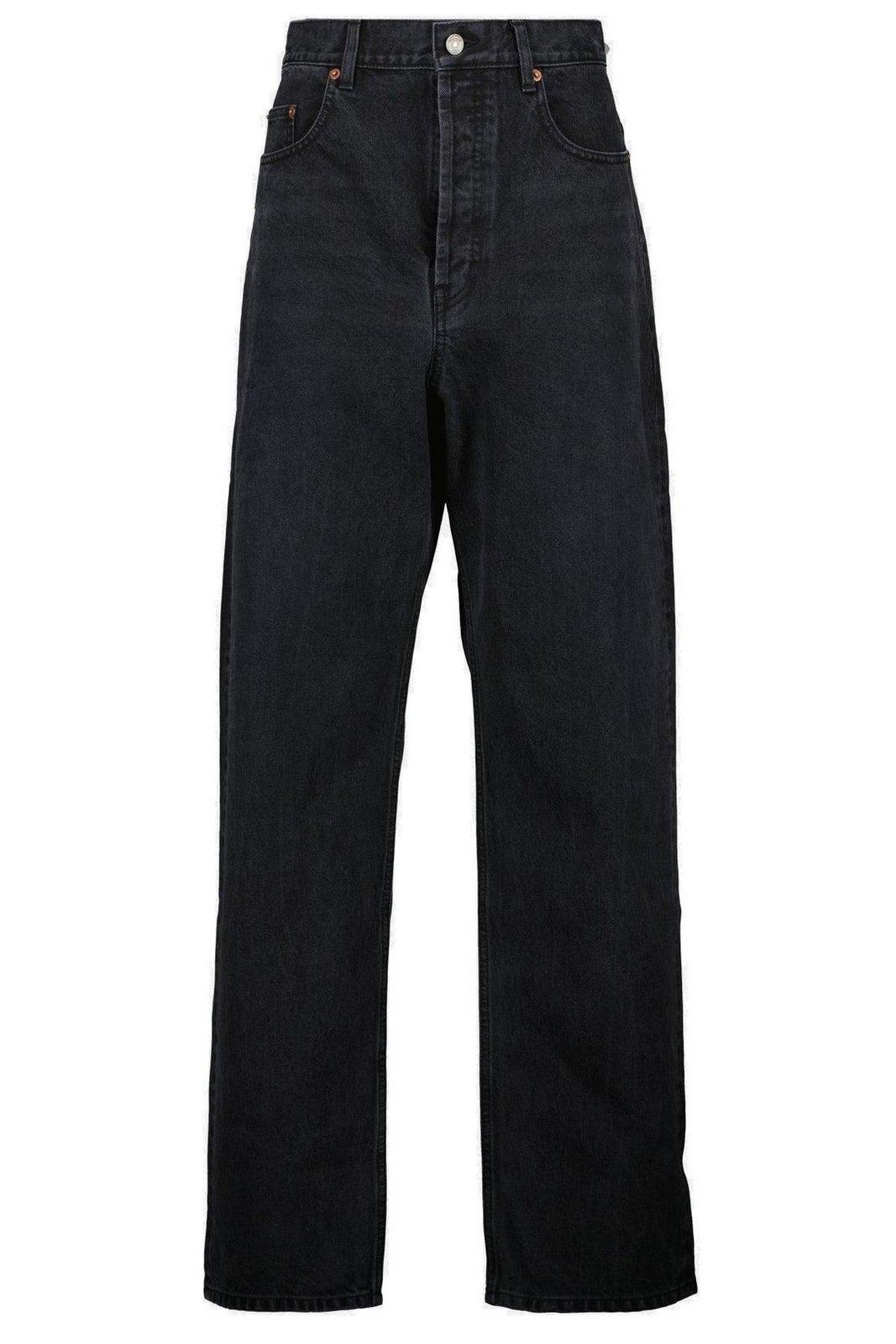 saint laurent carrot-fit high waist jeans