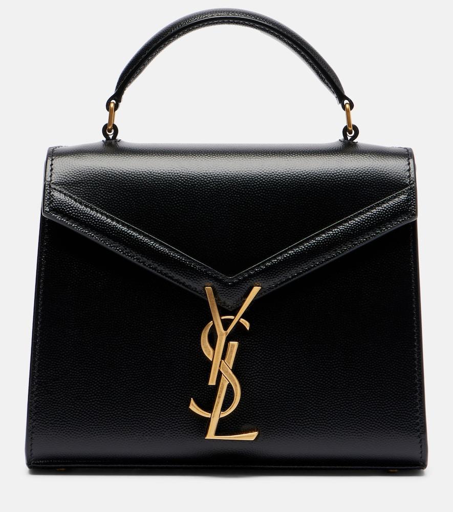 saint laurent cassandra mini leather shoulder bag