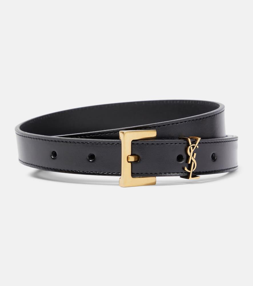 saint laurent cassandre 20 leather belt