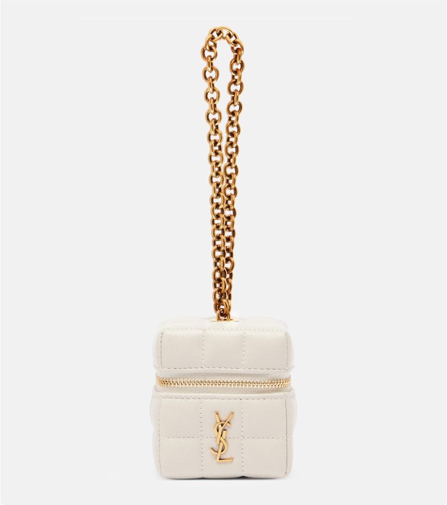 saint laurent cassandre carré mini leather box bag