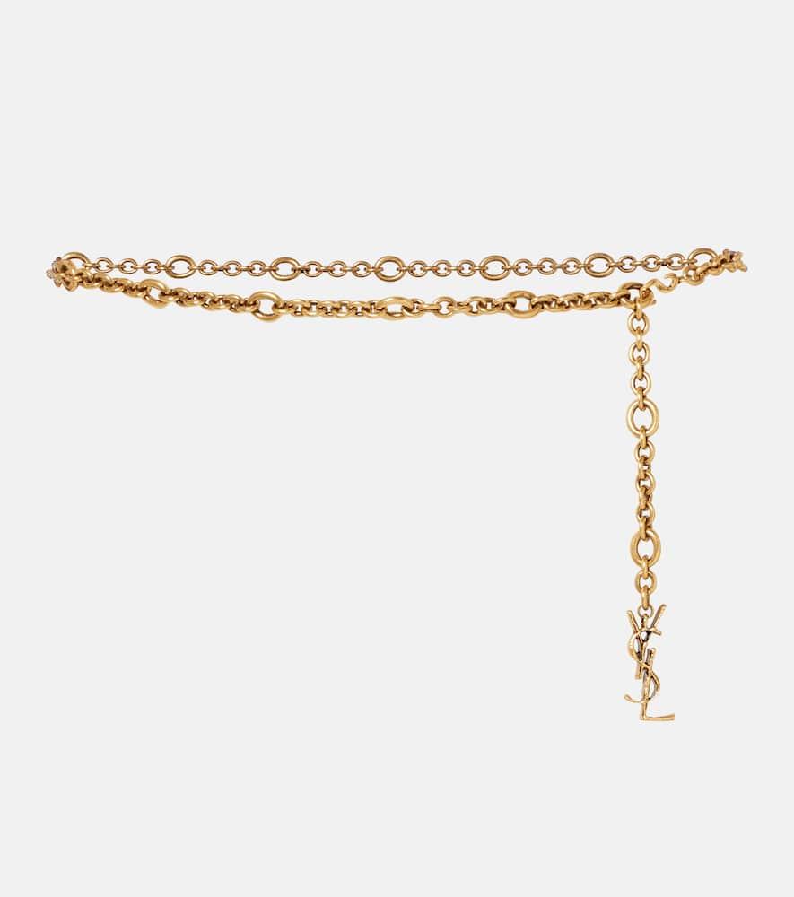saint laurent cassandre chain belt