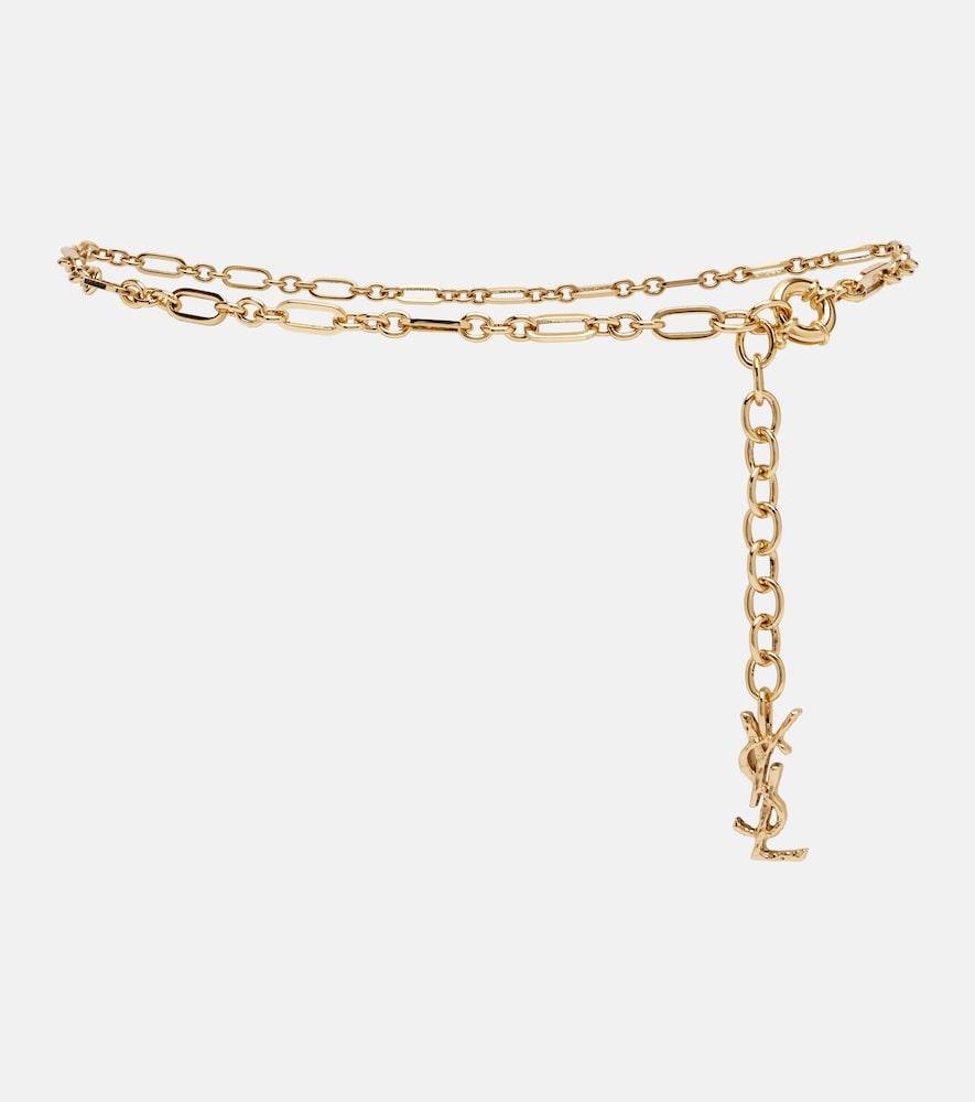 saint laurent cassandre chain belt