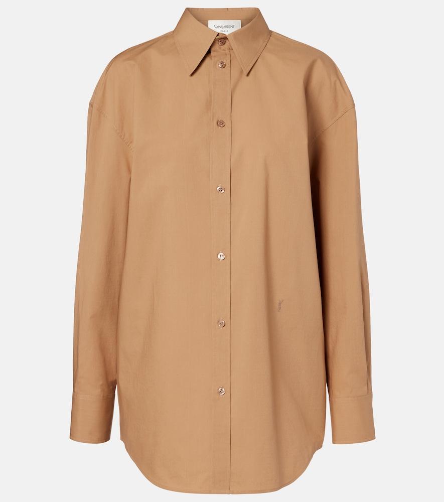 saint laurent cassandre cotton poplin shirt