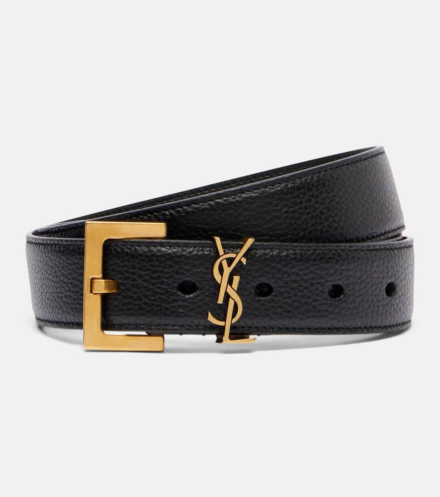 saint laurent cassandre leather belt