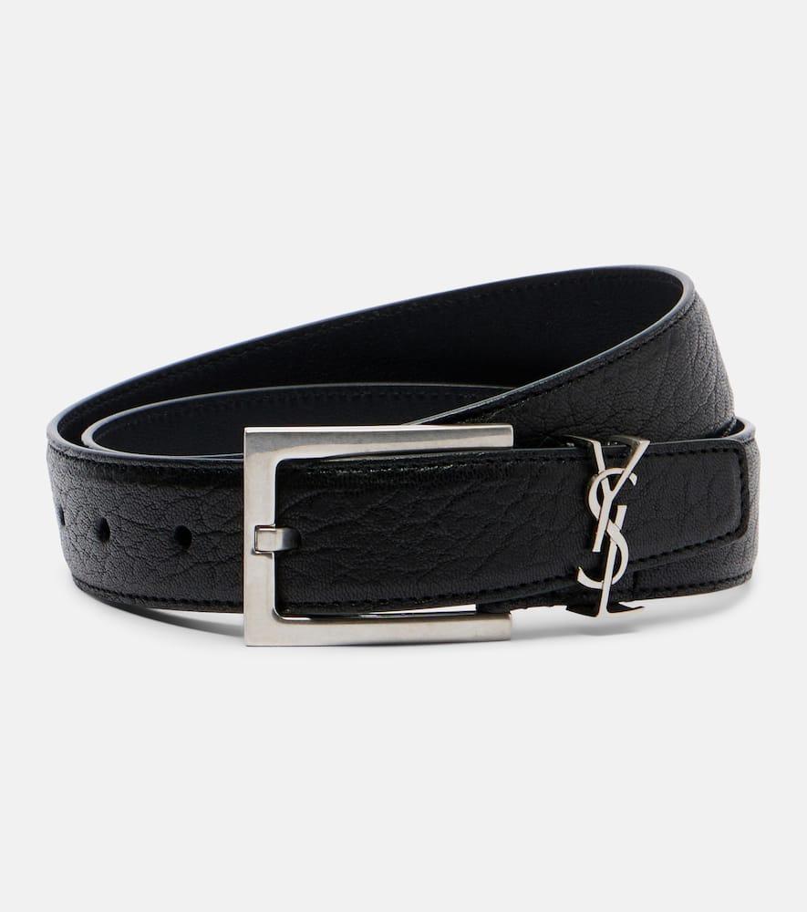 saint laurent cassandre leather belt