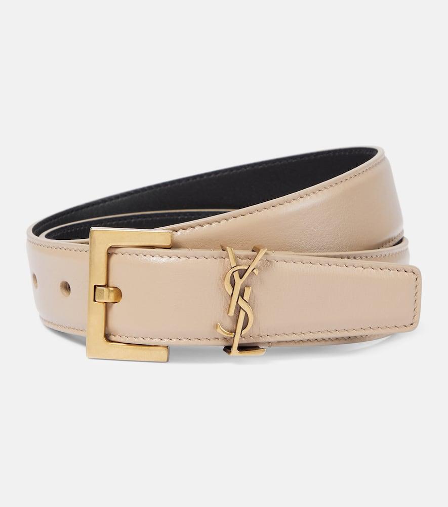 saint laurent cassandre leather belt