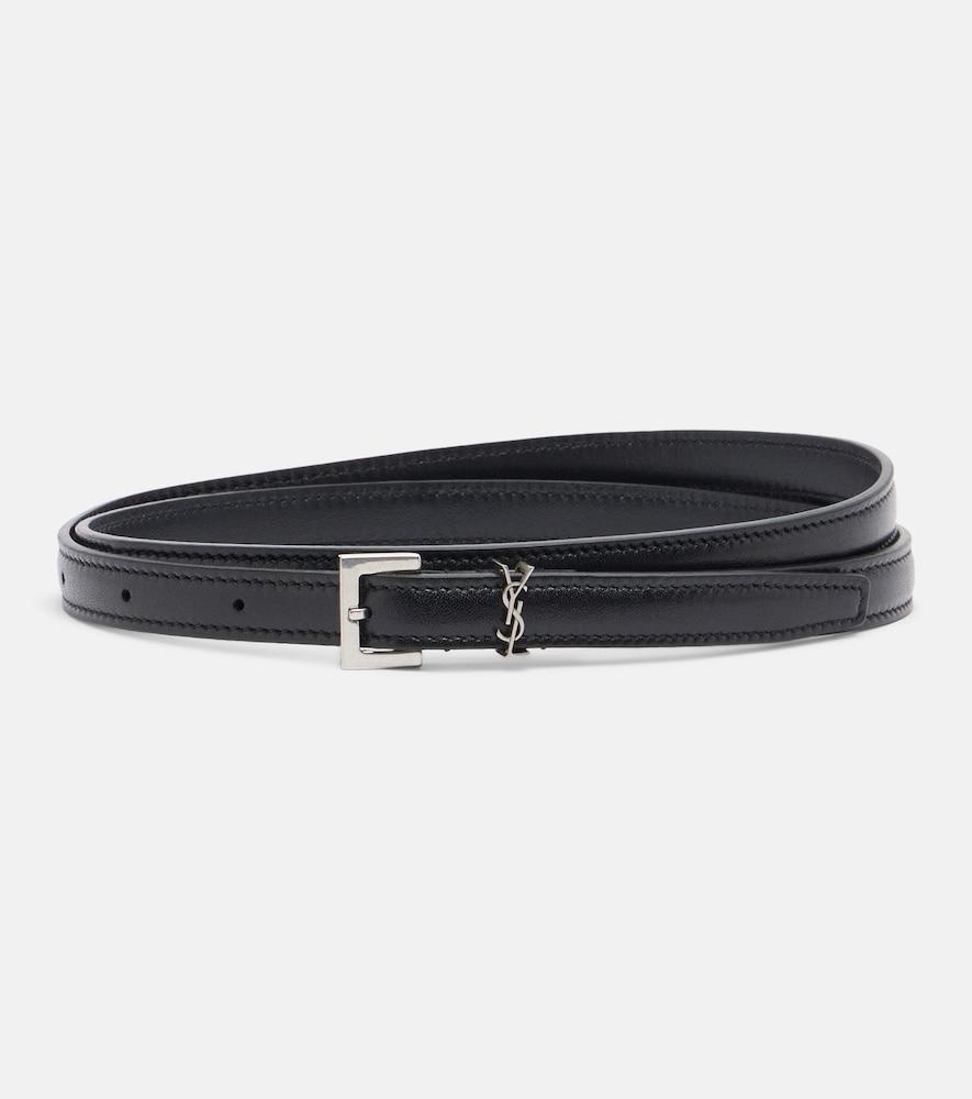 saint laurent cassandre leather belt