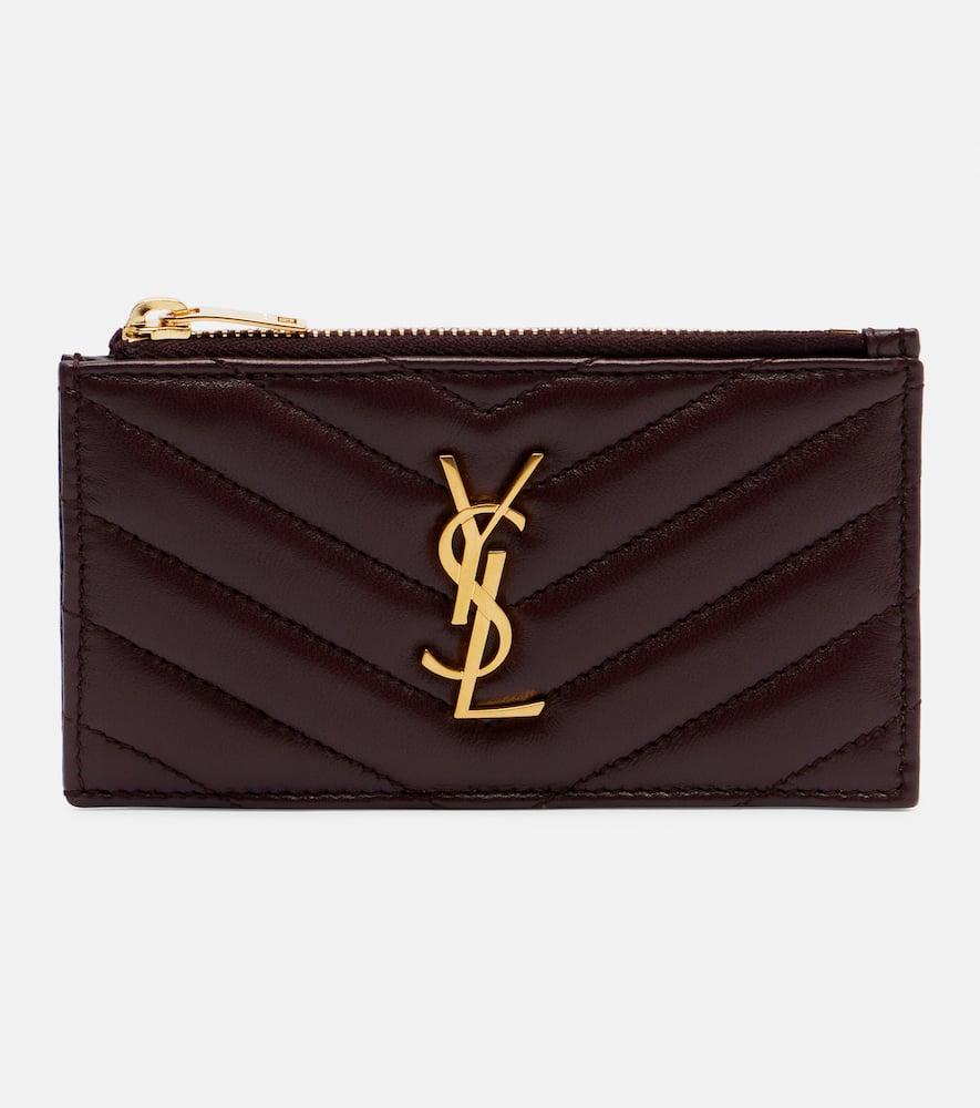 saint laurent cassandre leather card holder