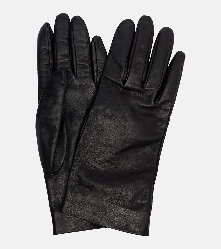 saint laurent cassandre leather gloves