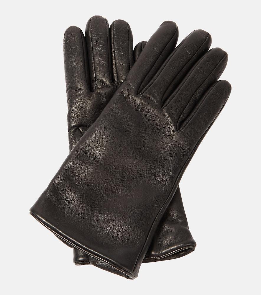 saint laurent cassandre leather gloves