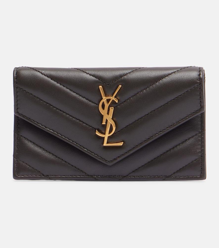 saint laurent cassandre matelassé leather card case