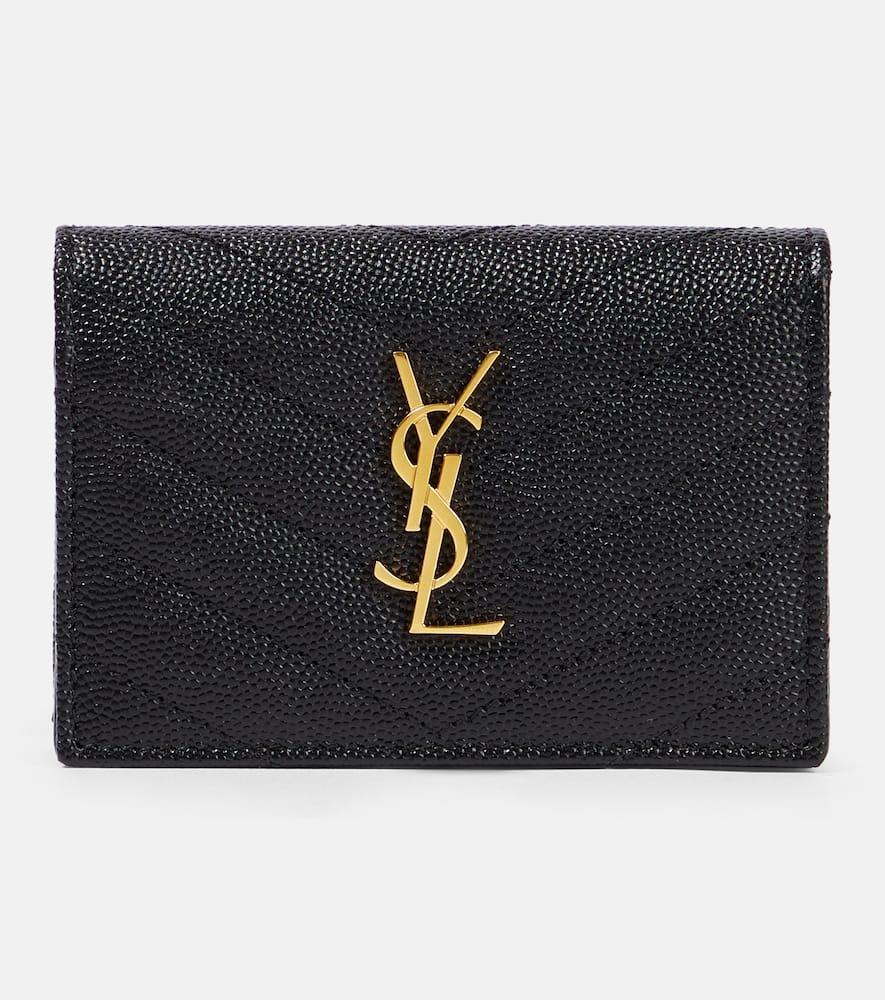 saint laurent cassandre matelassé leather card case