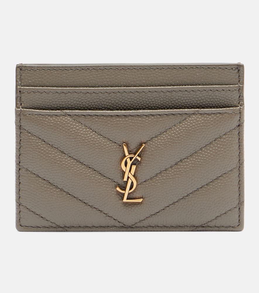 saint laurent cassandre matelassé leather card holder