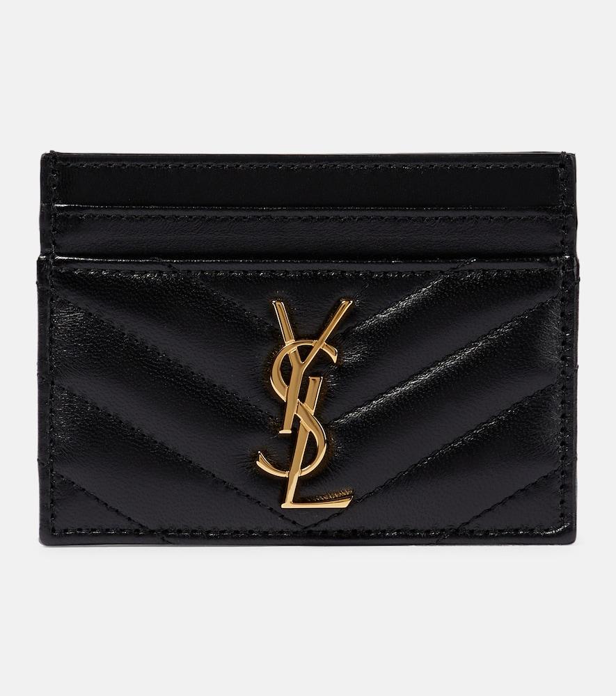 saint laurent cassandre matelassé leather card holder