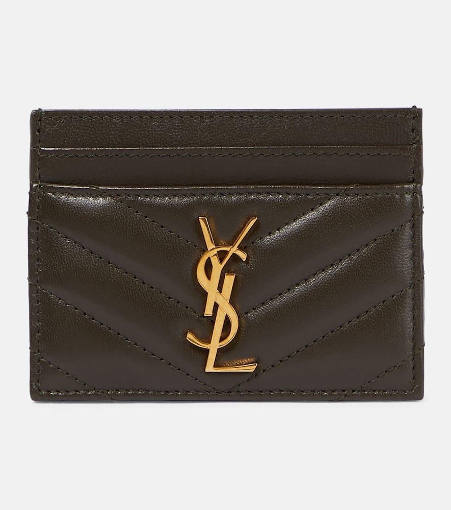 saint laurent cassandre matelassé leather card holder