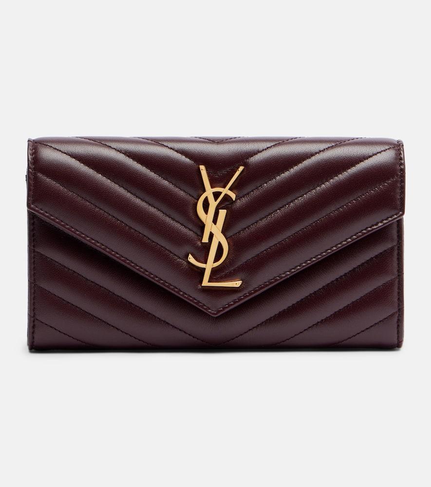 saint laurent cassandre matelassé leather wallet