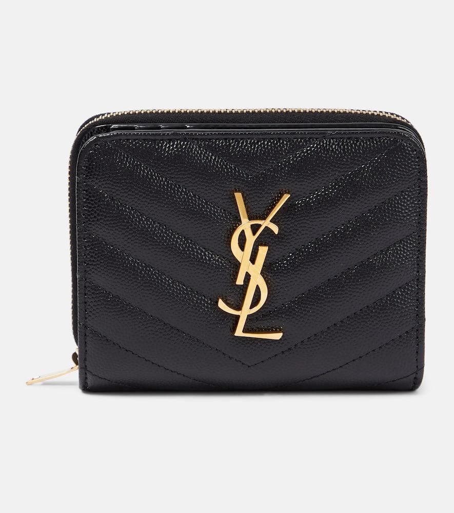 saint laurent cassandre matelassé leather wallet