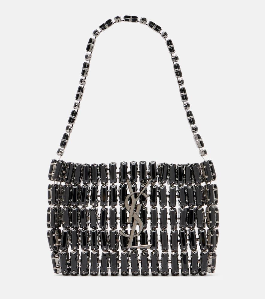 saint laurent cassandre micro embellished shoulder bag