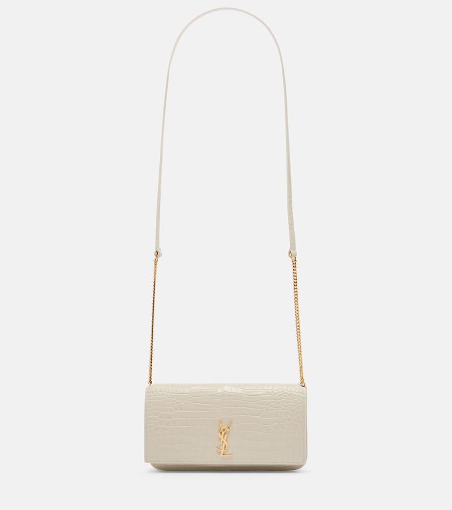 saint laurent cassandre mini leather phone pouch
