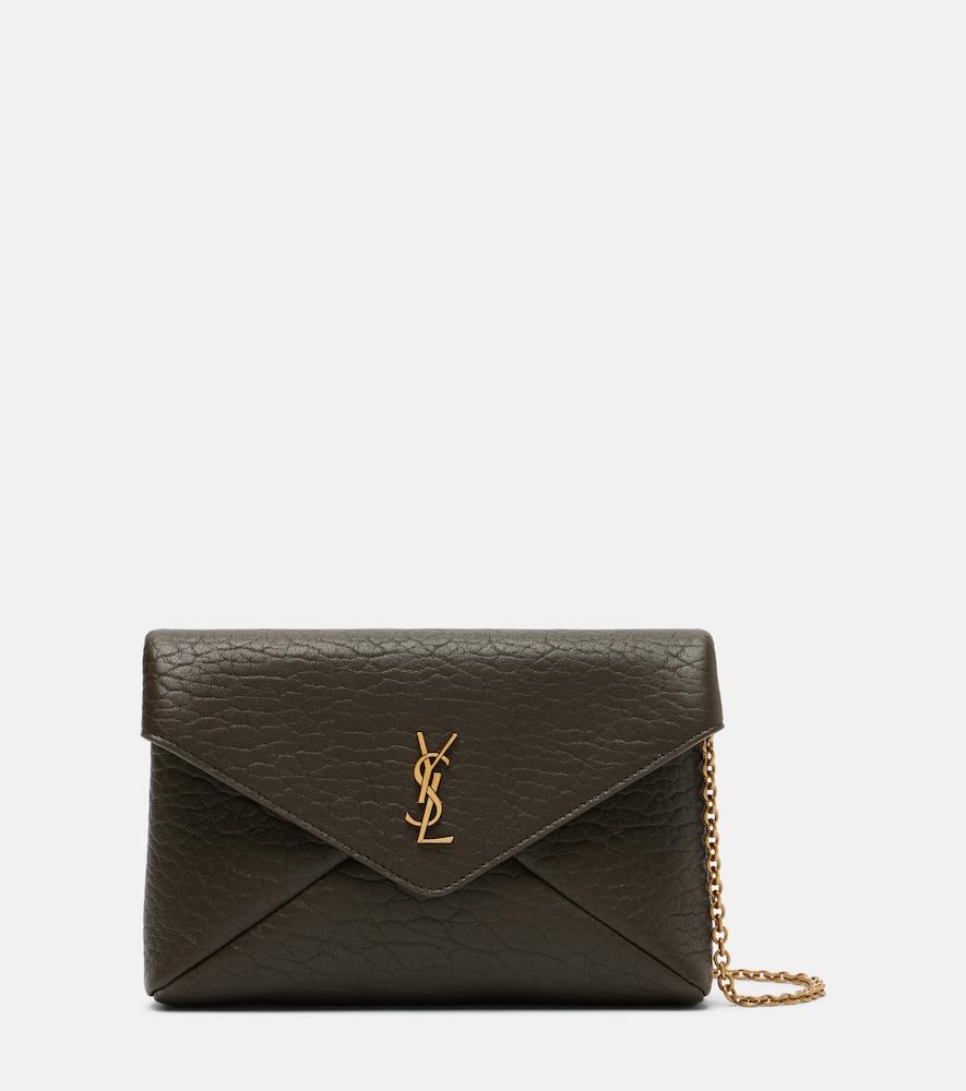 saint laurent cassandre mini leather shoulder bag