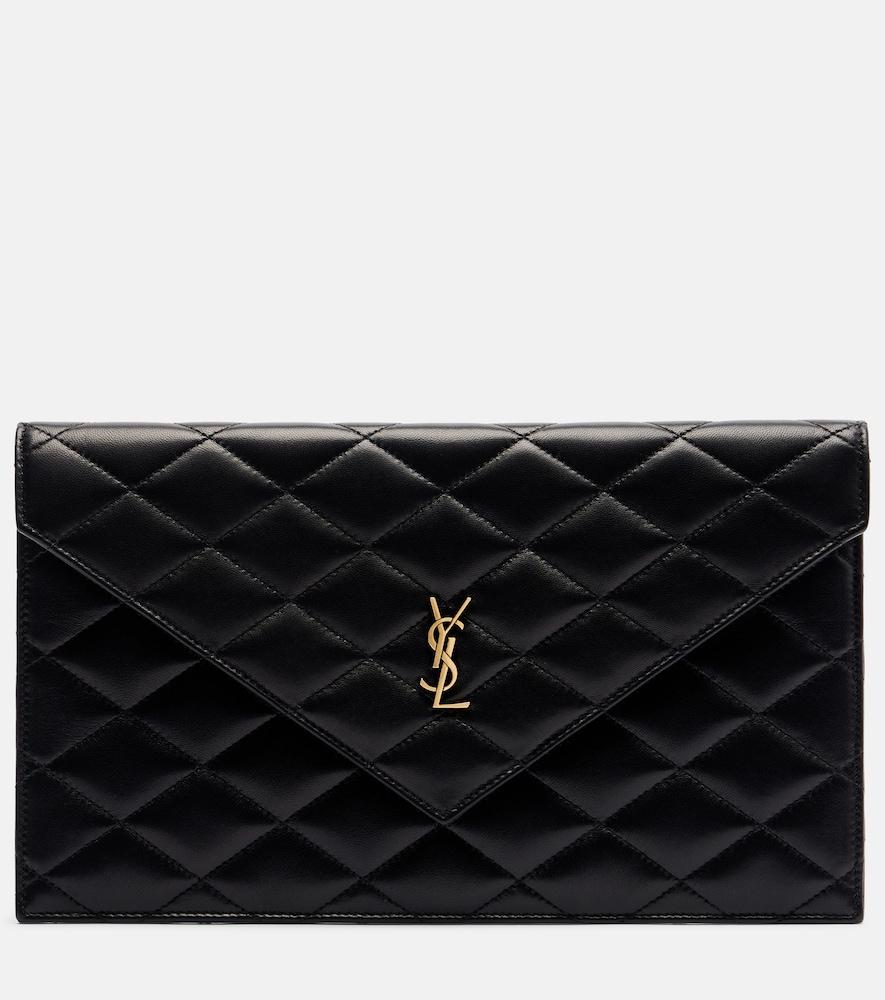 saint laurent cassandre quilted leather pouch