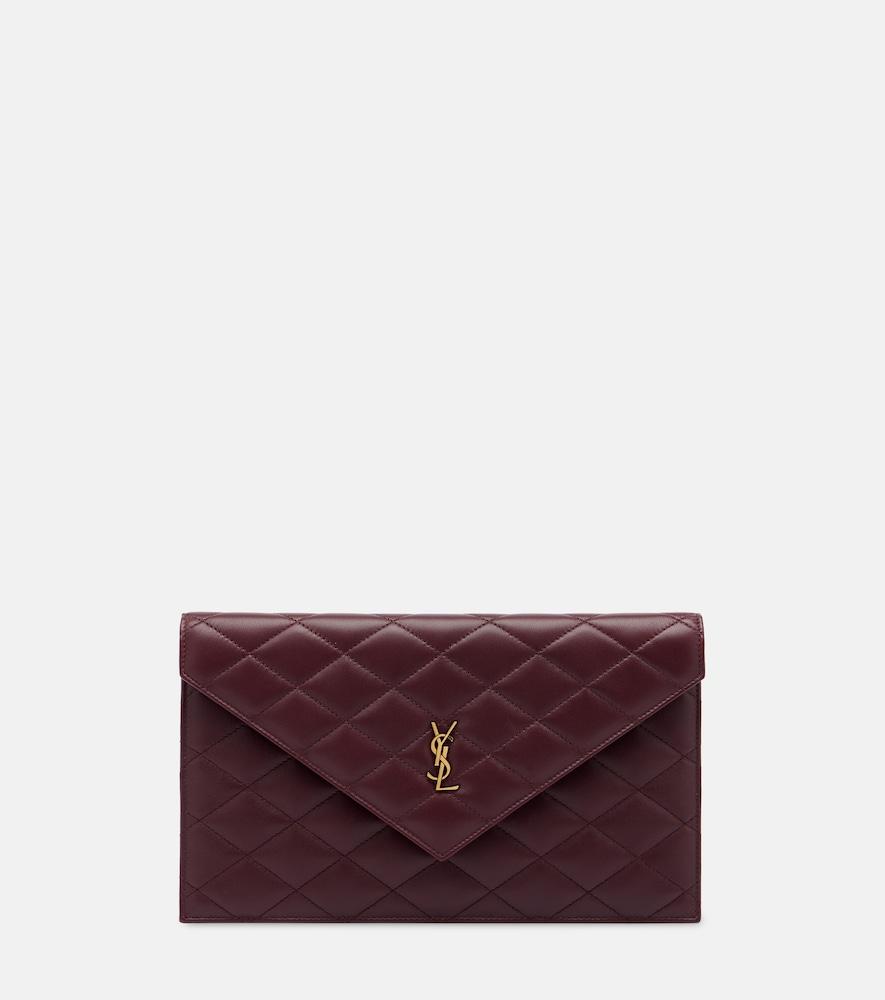 saint laurent cassandre quilted leather pouch