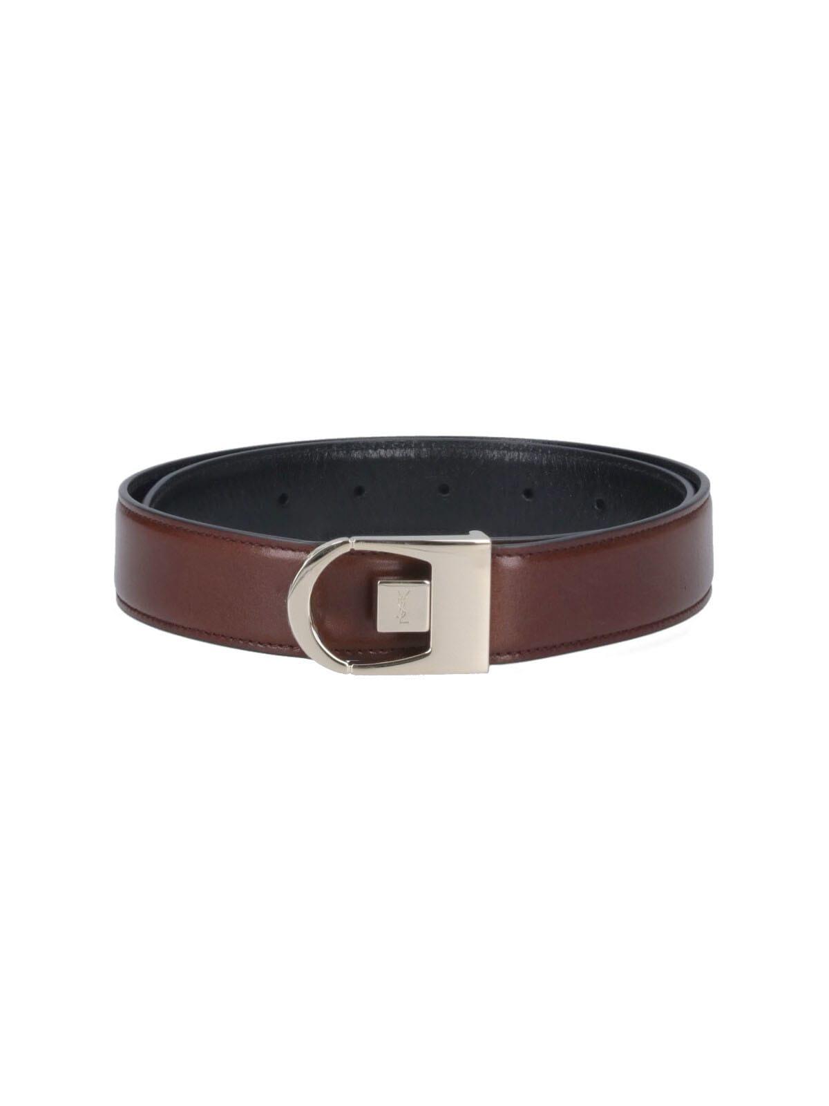saint laurent cassandre reversible belt
