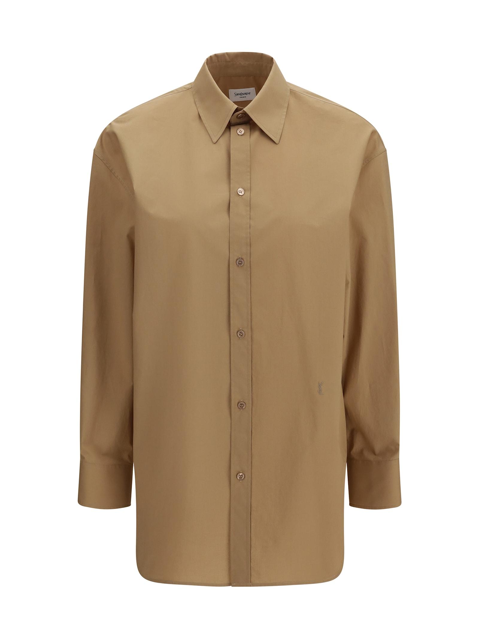 saint laurent cassandre shirt with long sleeves