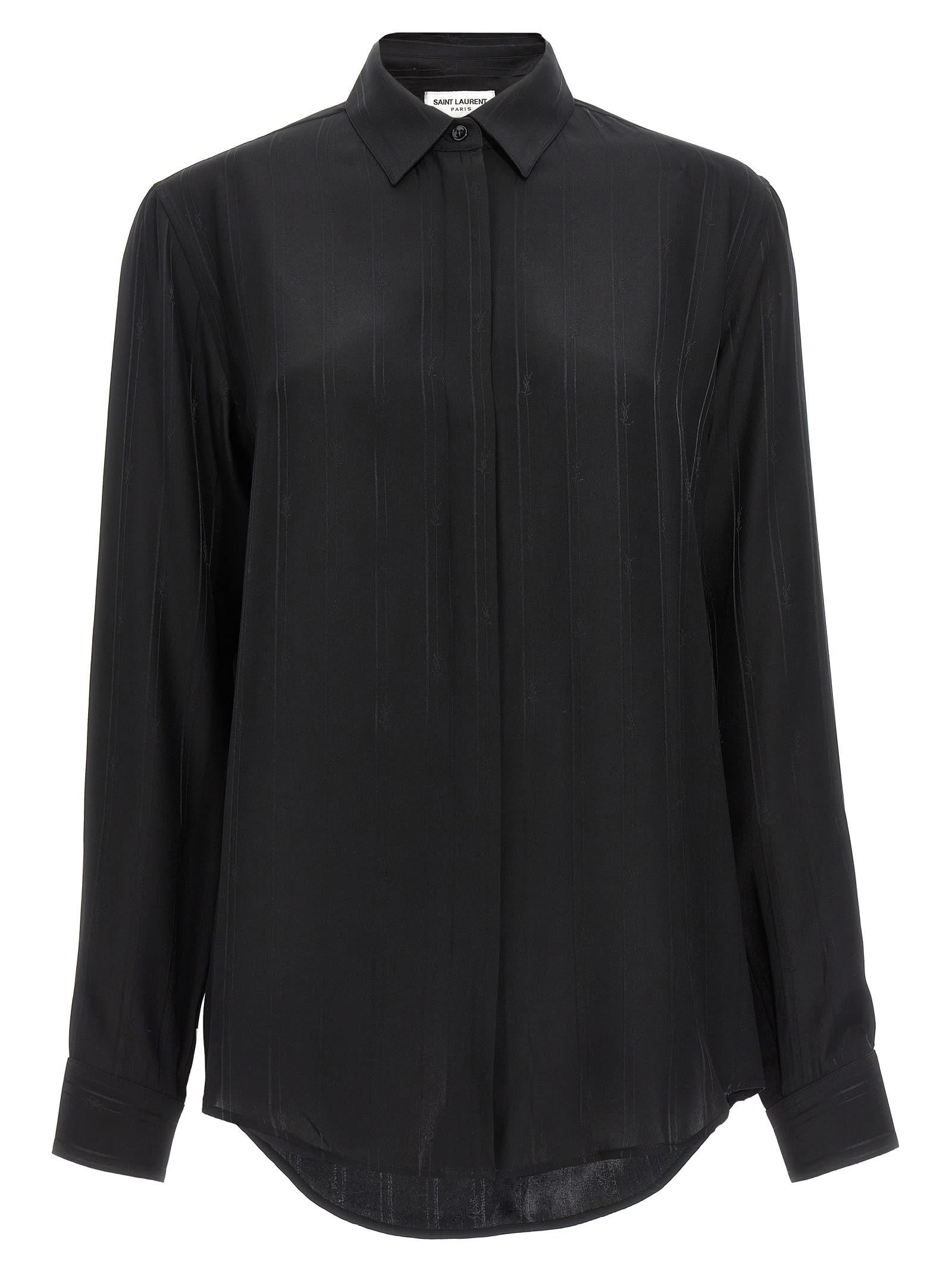 saint laurent cassandre silk shirt