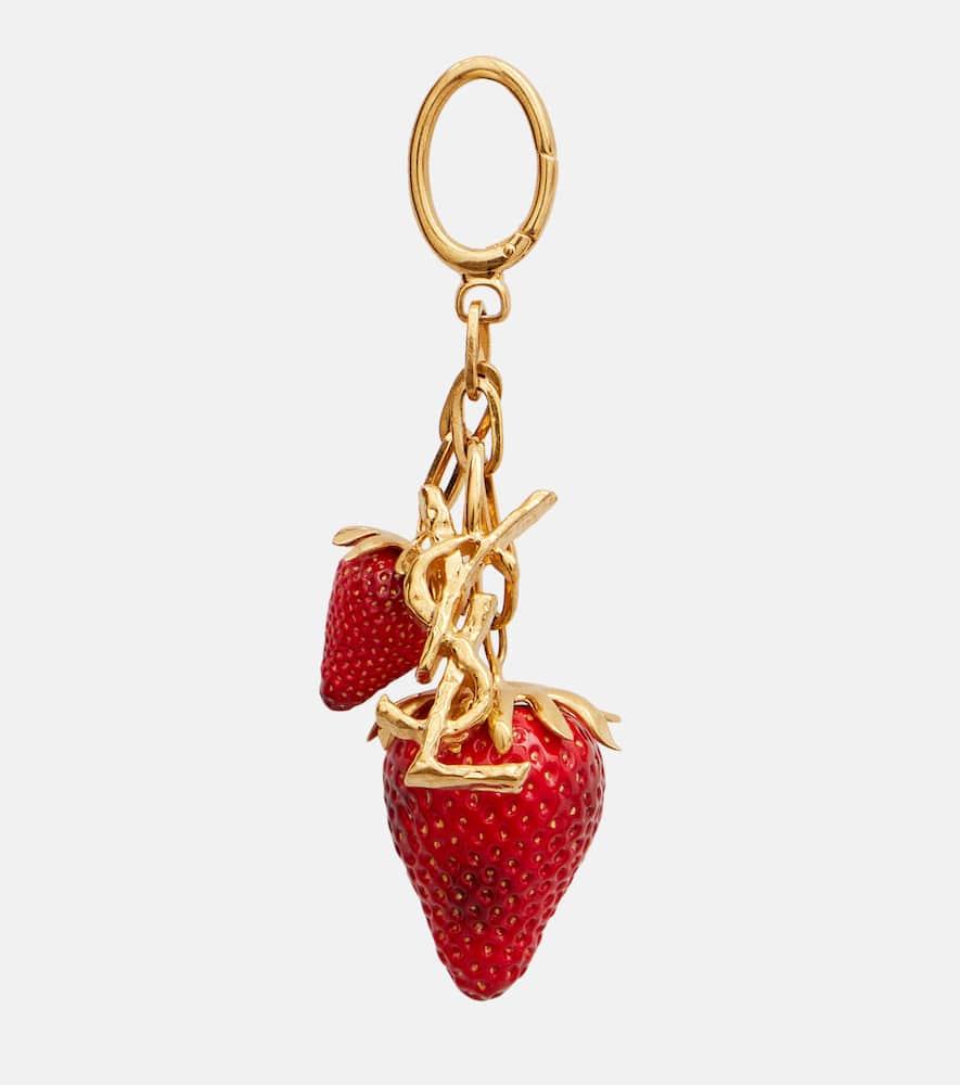 saint laurent cassandre strawberry bag charm