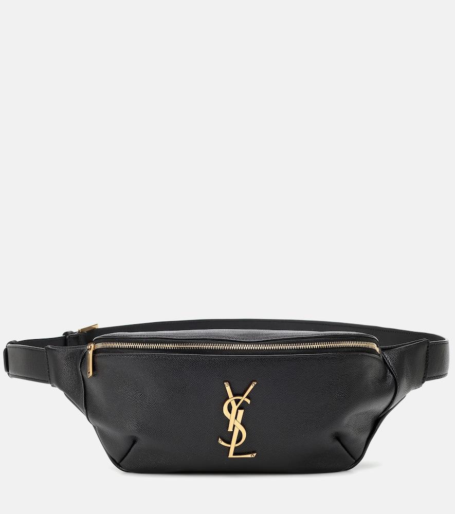 saint laurent classic monogram leather belt bag