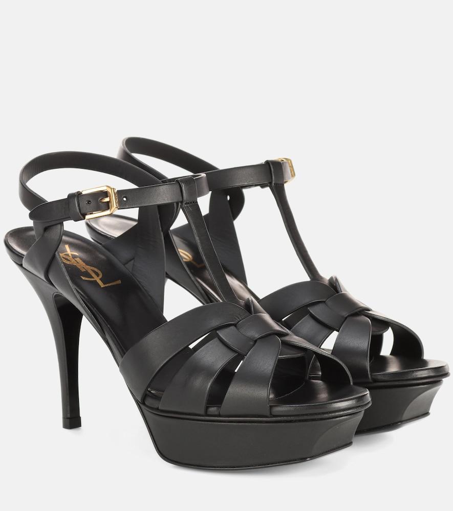 saint laurent classic tribute 105 leather platform sandals