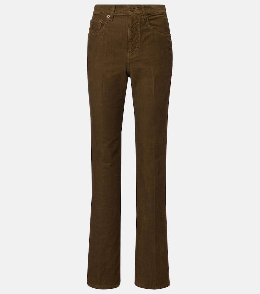 saint laurent clyde cotton corduroy straight pants
