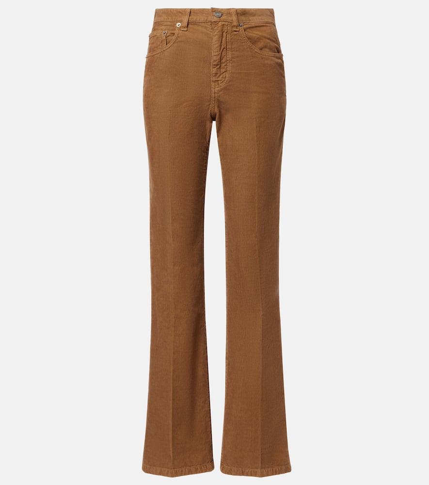 saint laurent clyde cotton corduroy straight pants