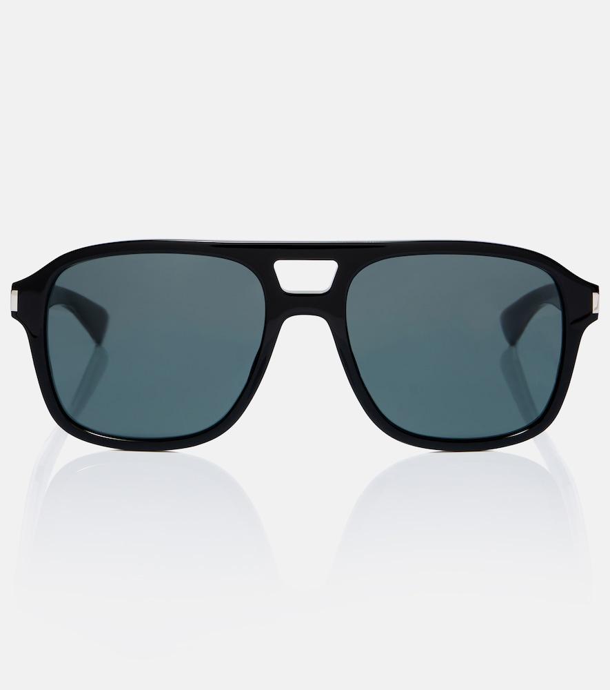 saint laurent corner angle aviator sunglasses