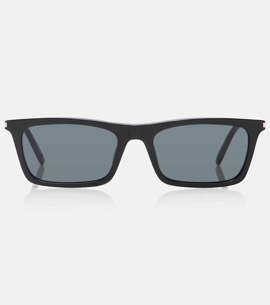 saint laurent corner angle rectangular sunglasses