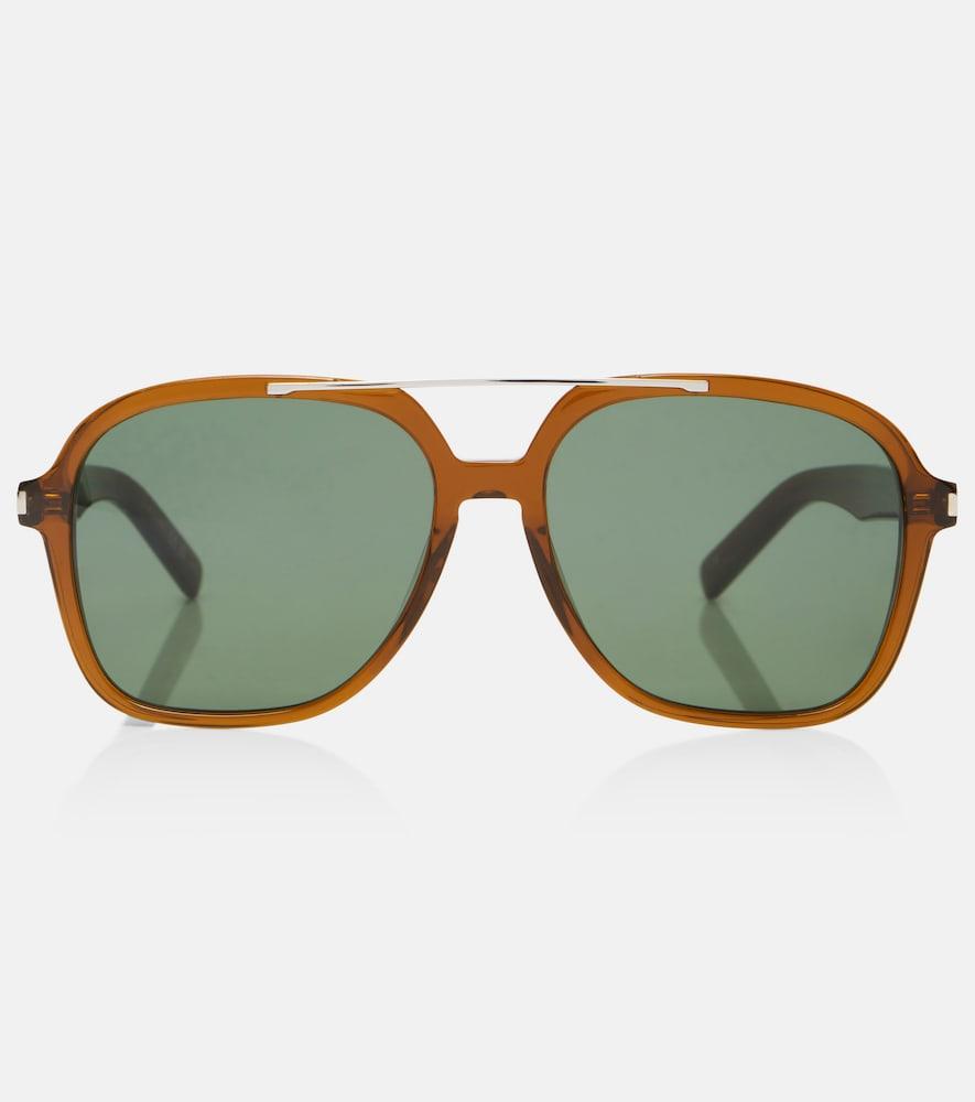 saint laurent corner angle square sunglasses