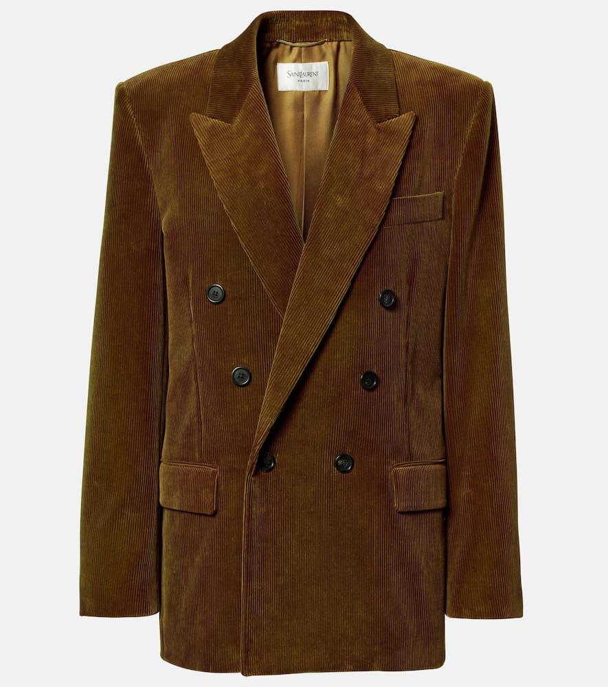 saint laurent cotton corduroy blazer