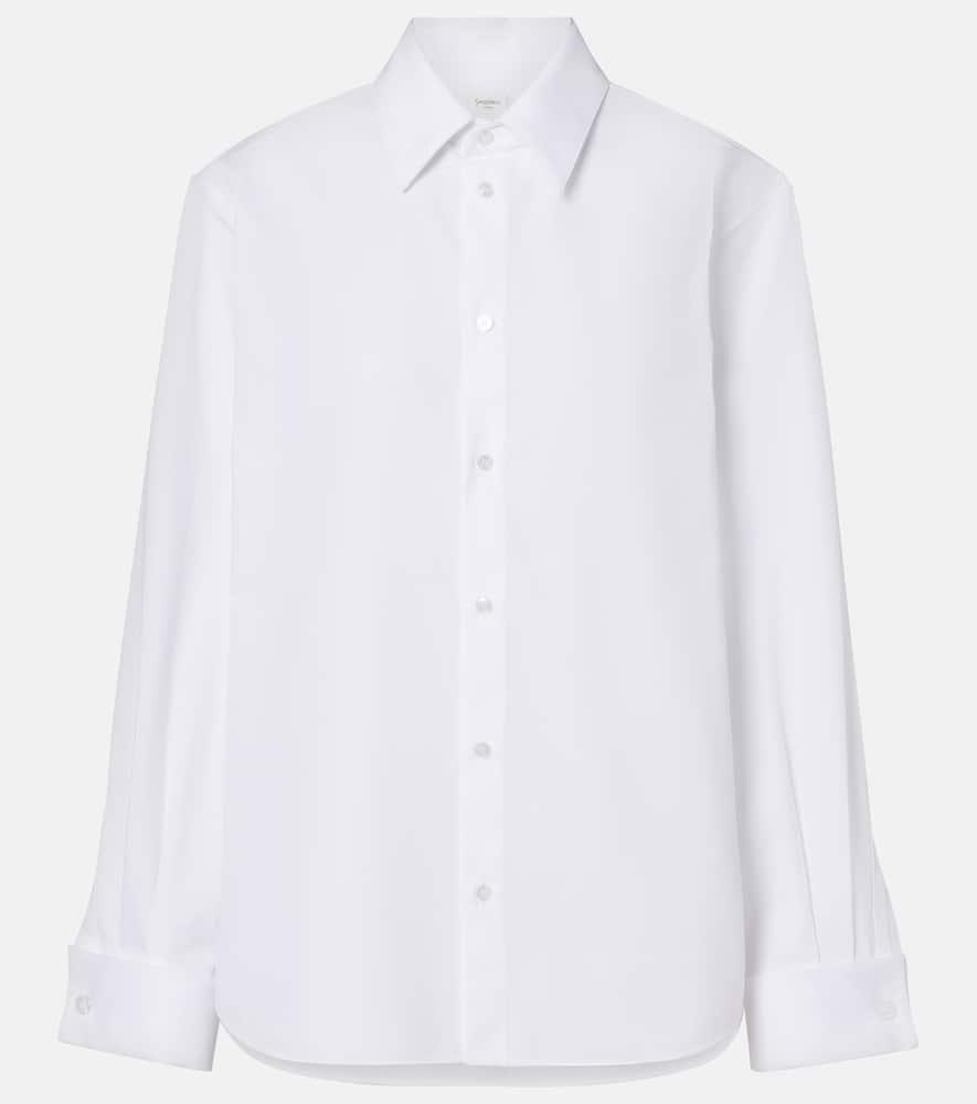 saint laurent cotton poplin shirt