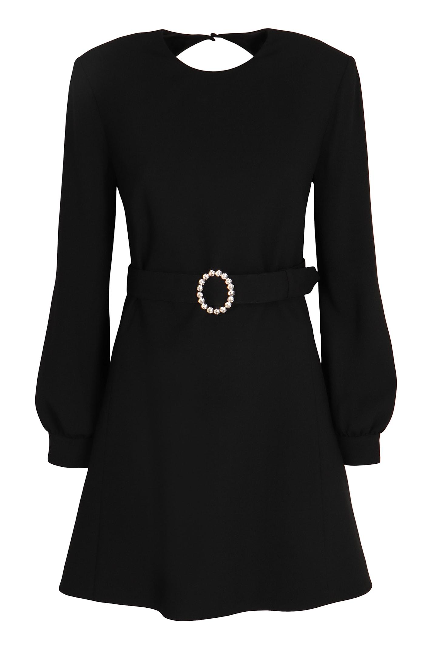 saint laurent crepe dress