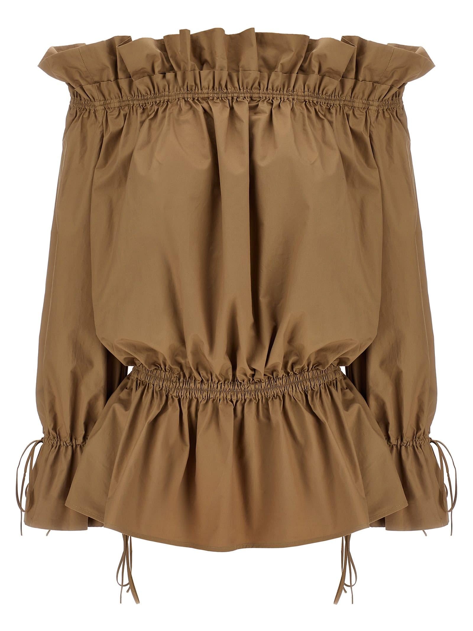 saint laurent curled dress