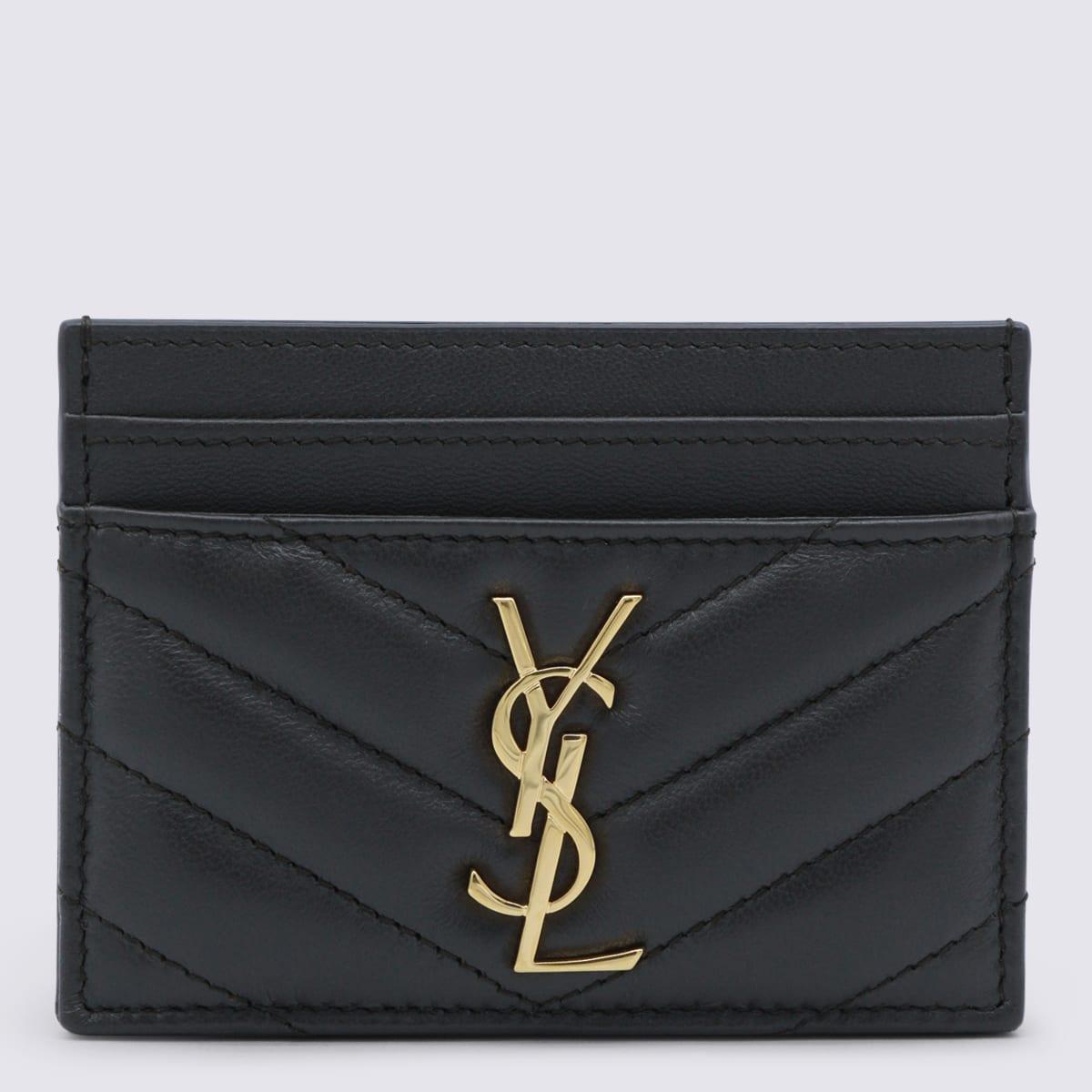 saint laurent dark grey leather