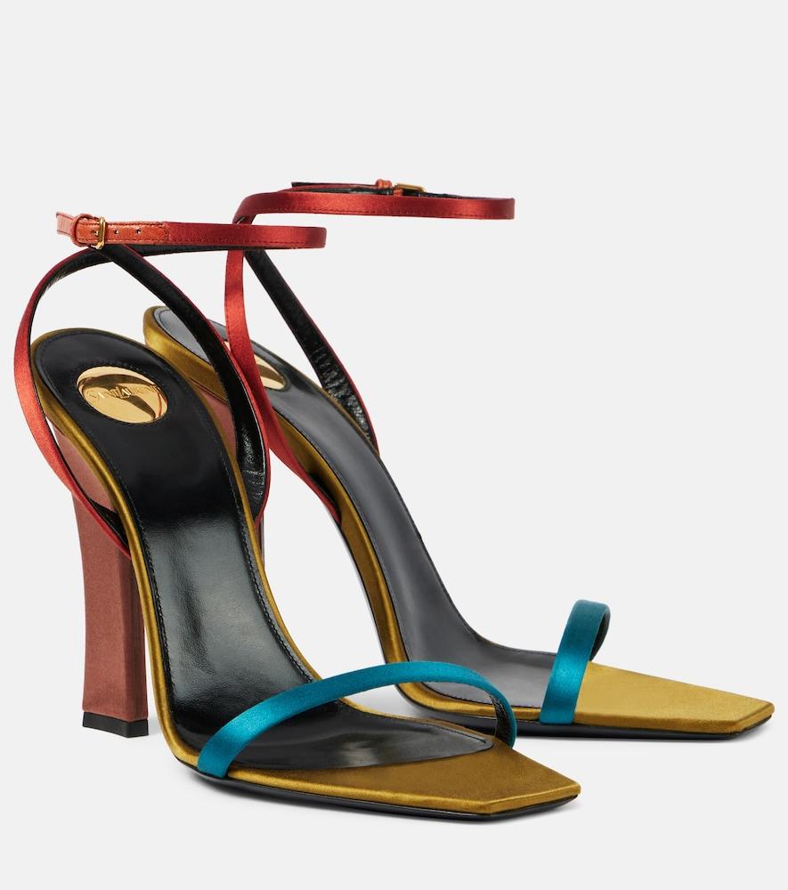 saint laurent dominique 110 crêpe satin sandals