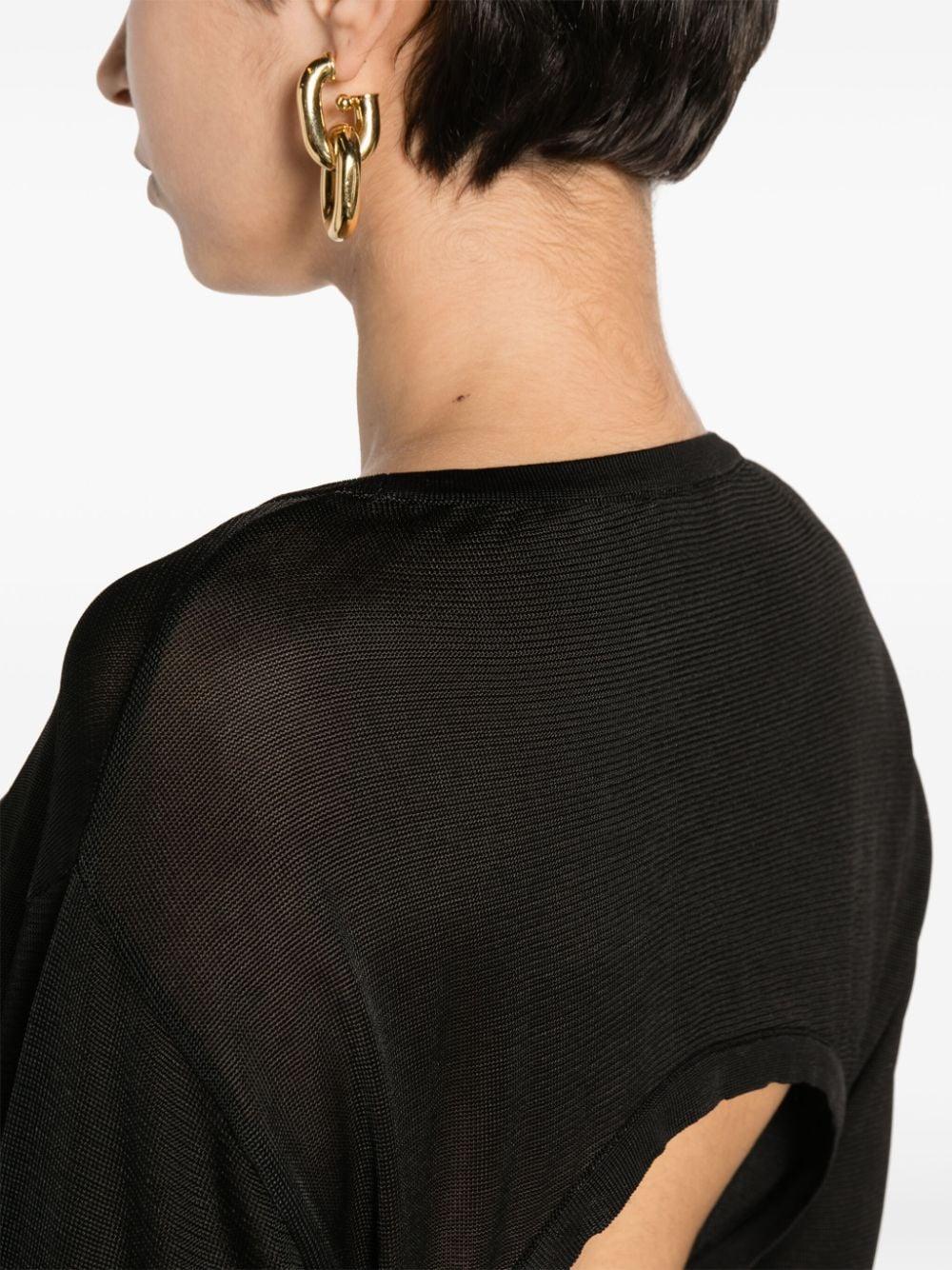 saint laurent dresses black viscose - women