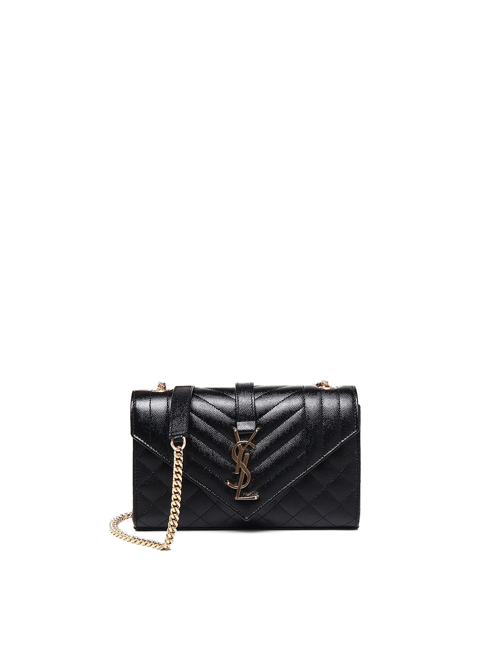 saint laurent envelope lambskin bag