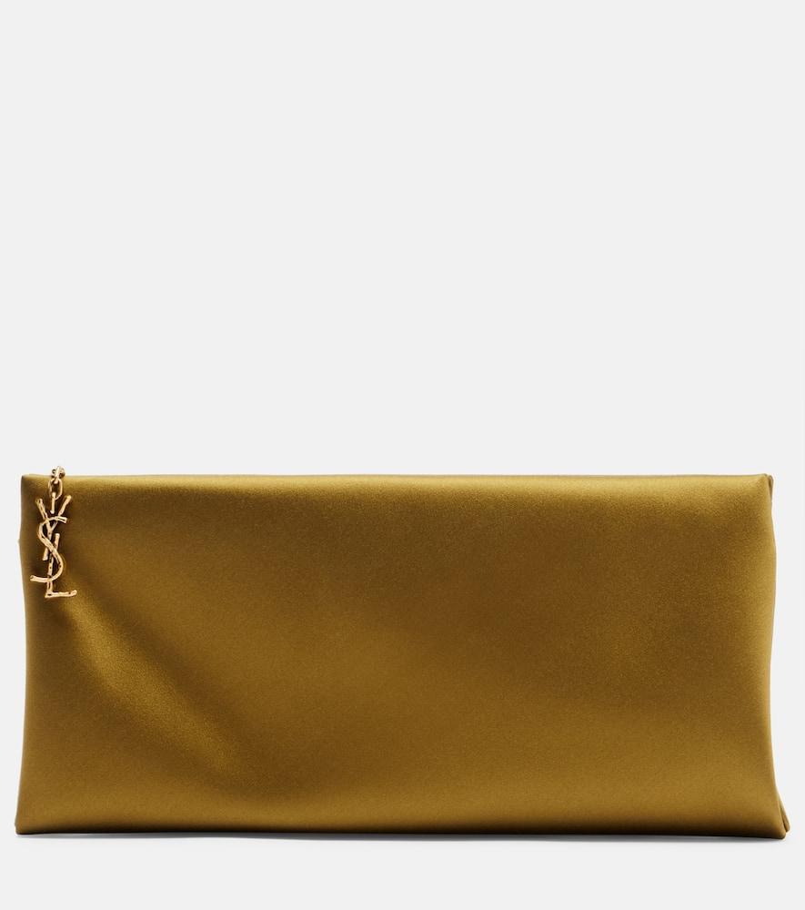 saint laurent evening satin clutch