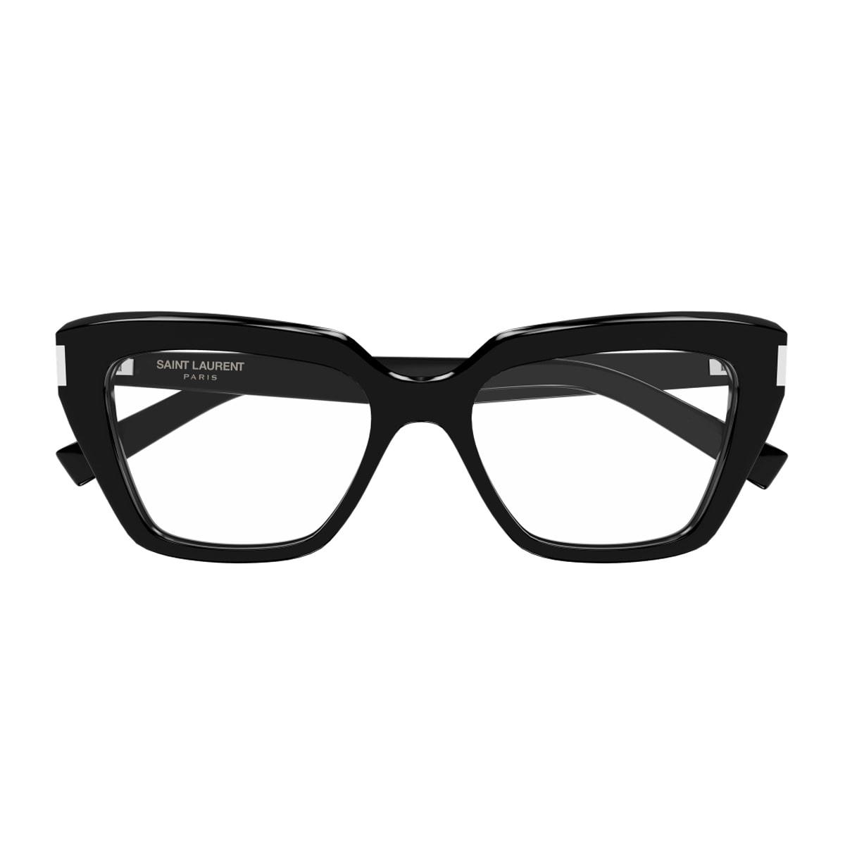 saint laurent eyewear saint laurent sl 829 linea corner angle 001 black glasses