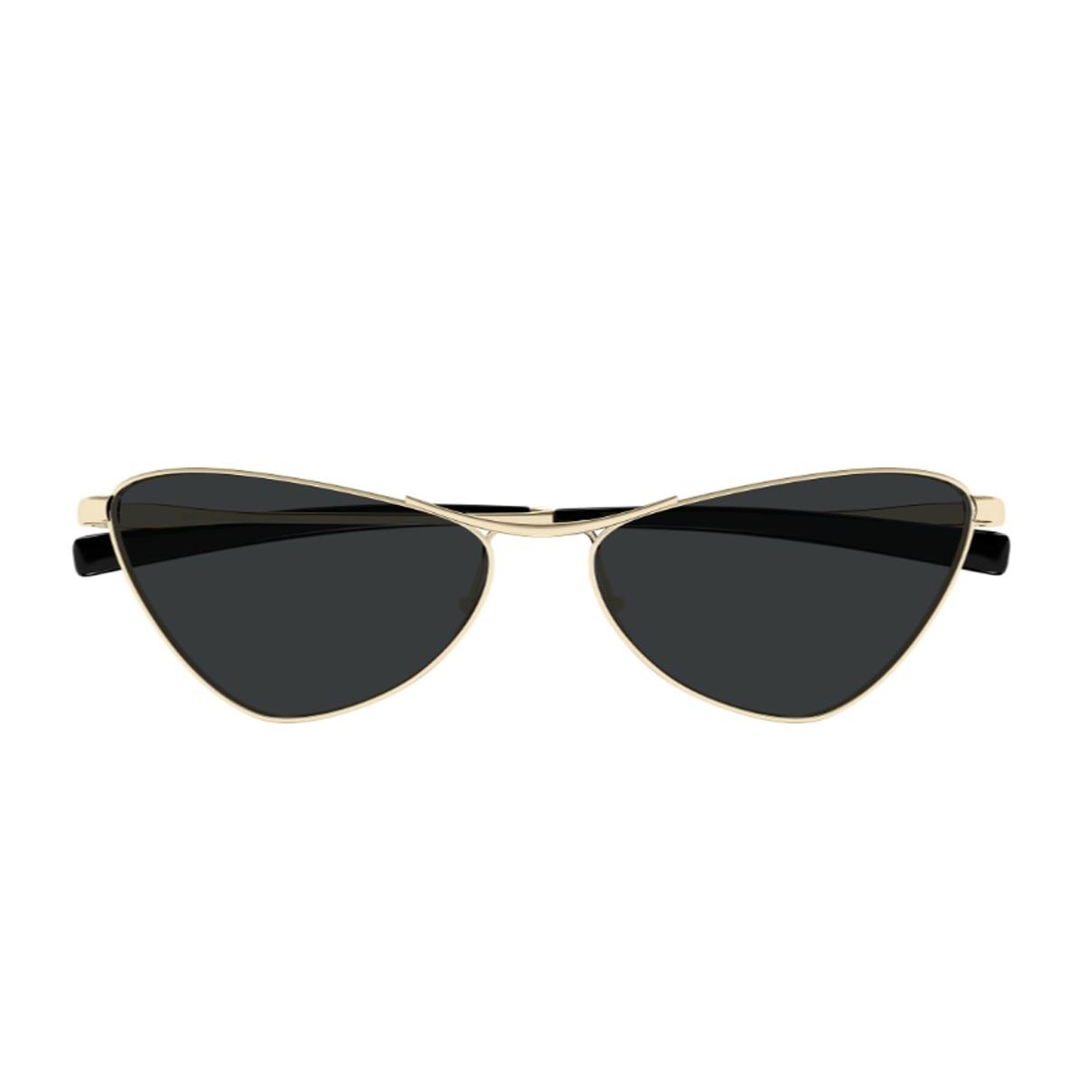 saint laurent eyewear saint laurent sl 830 linea sl logo 002 gold black sunglasses
