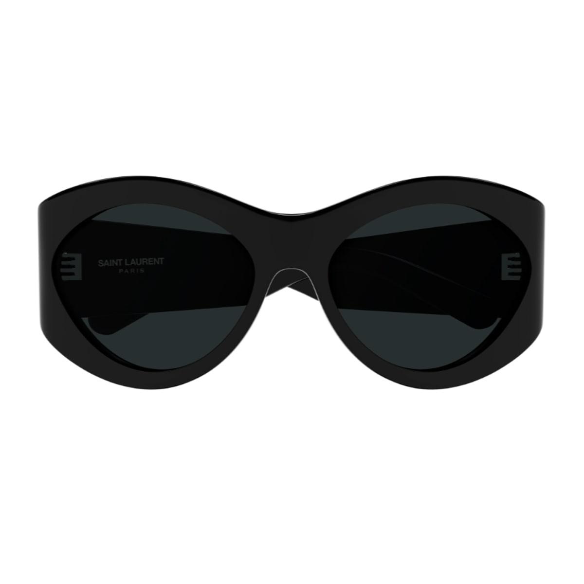 saint laurent eyewear saint laurent sl 854 linea sl logo 001 black sunglasses