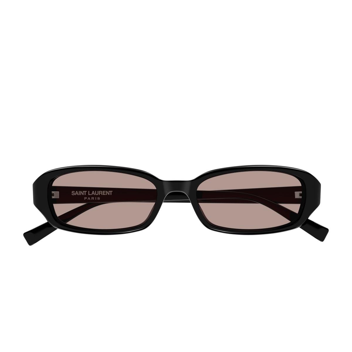 saint laurent eyewear saint laurent sl 872 erin 002 black brown sunglasses